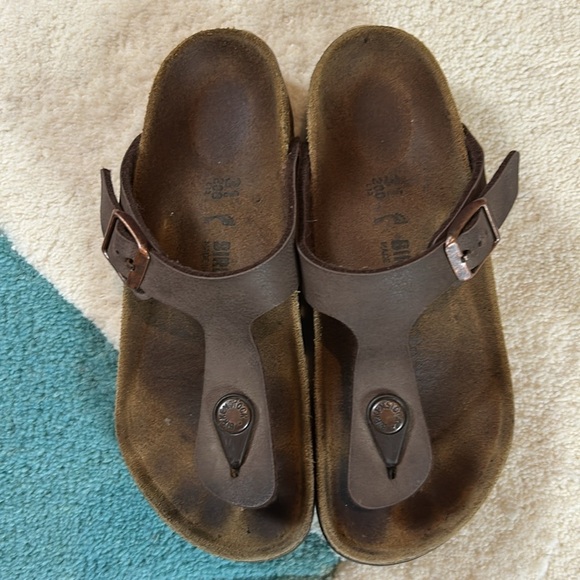 BIRKENSTOCK GIZEH KIDS BIRKO-FLOR Sandals -Mocha - Picture 14 of 17